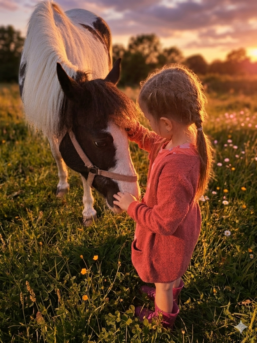 Kind mit Pony